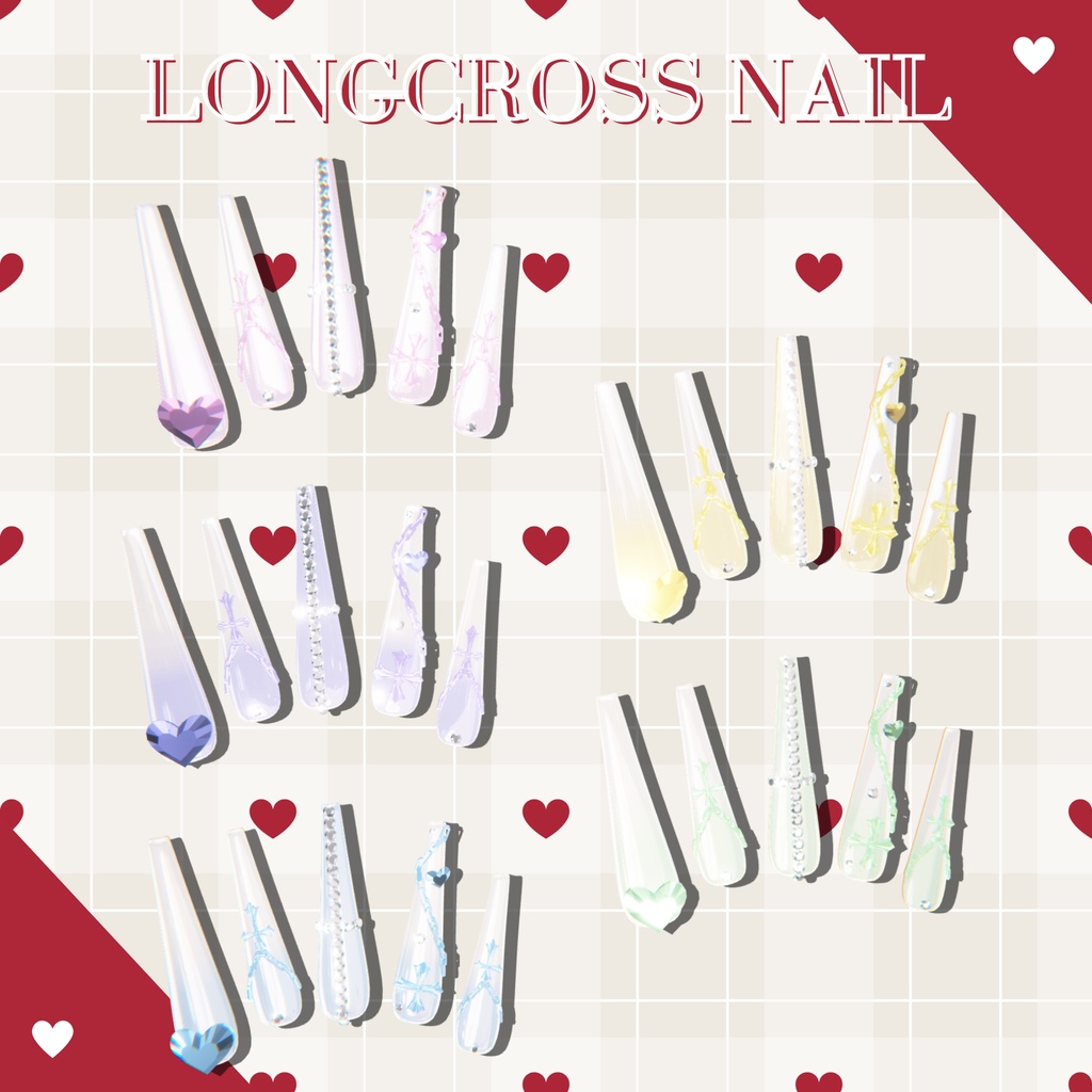 【4/8までSALE】まよちゃん6種類ネイルチップセット【MA対応ネイルチップ】