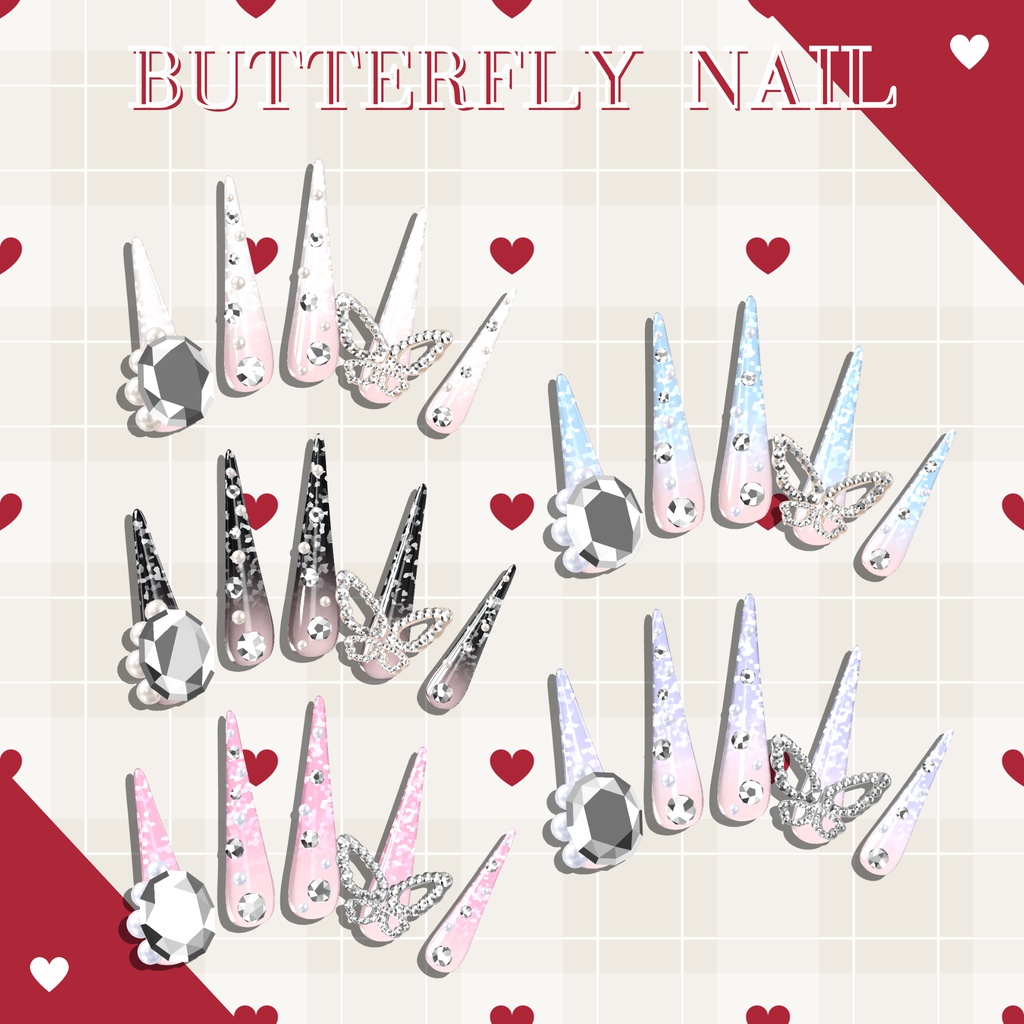 【4/8までSALE】まよちゃん6種類ネイルチップセット【MA対応ネイルチップ】