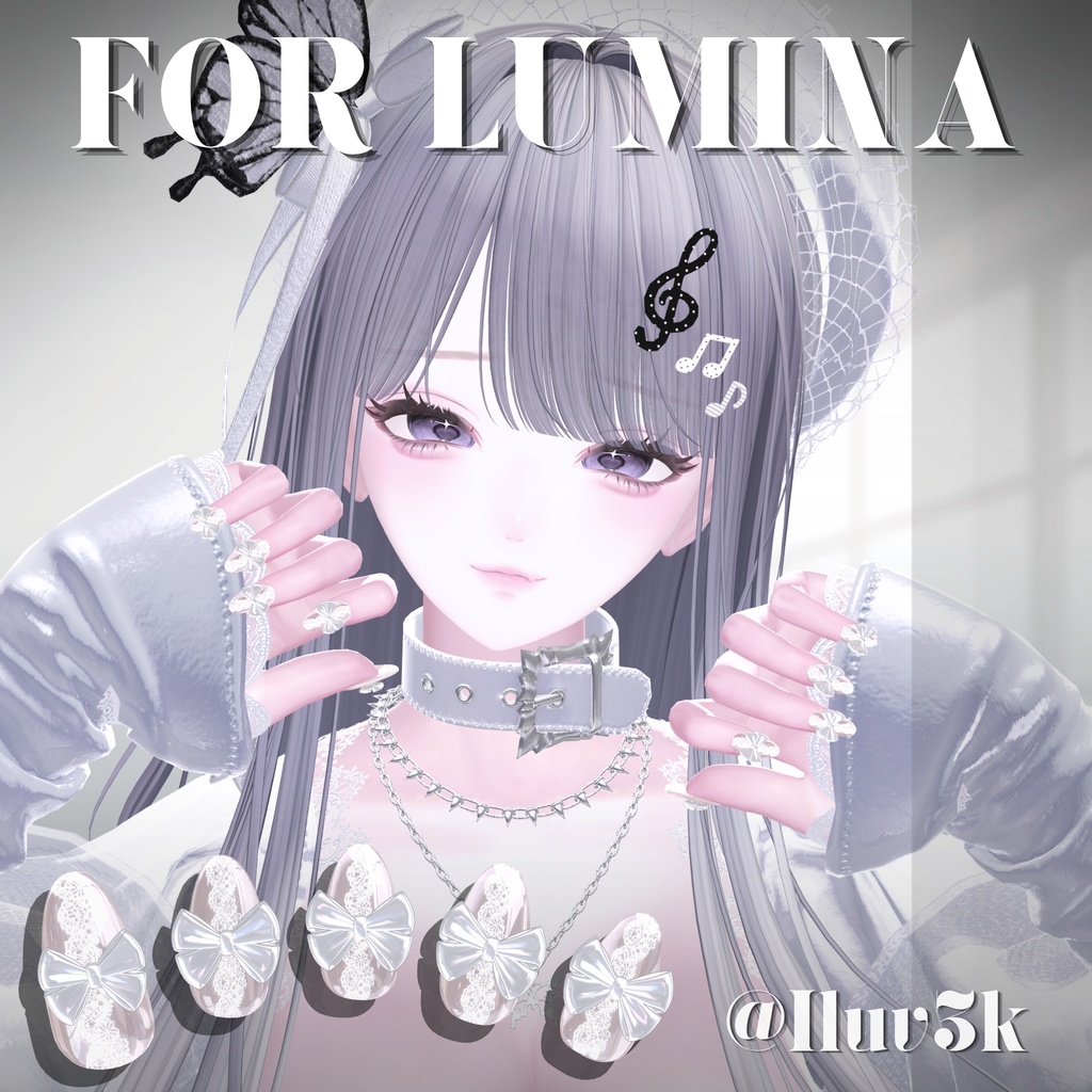 【4/20までSALE🎀】29アバター対応SheerLaceNail