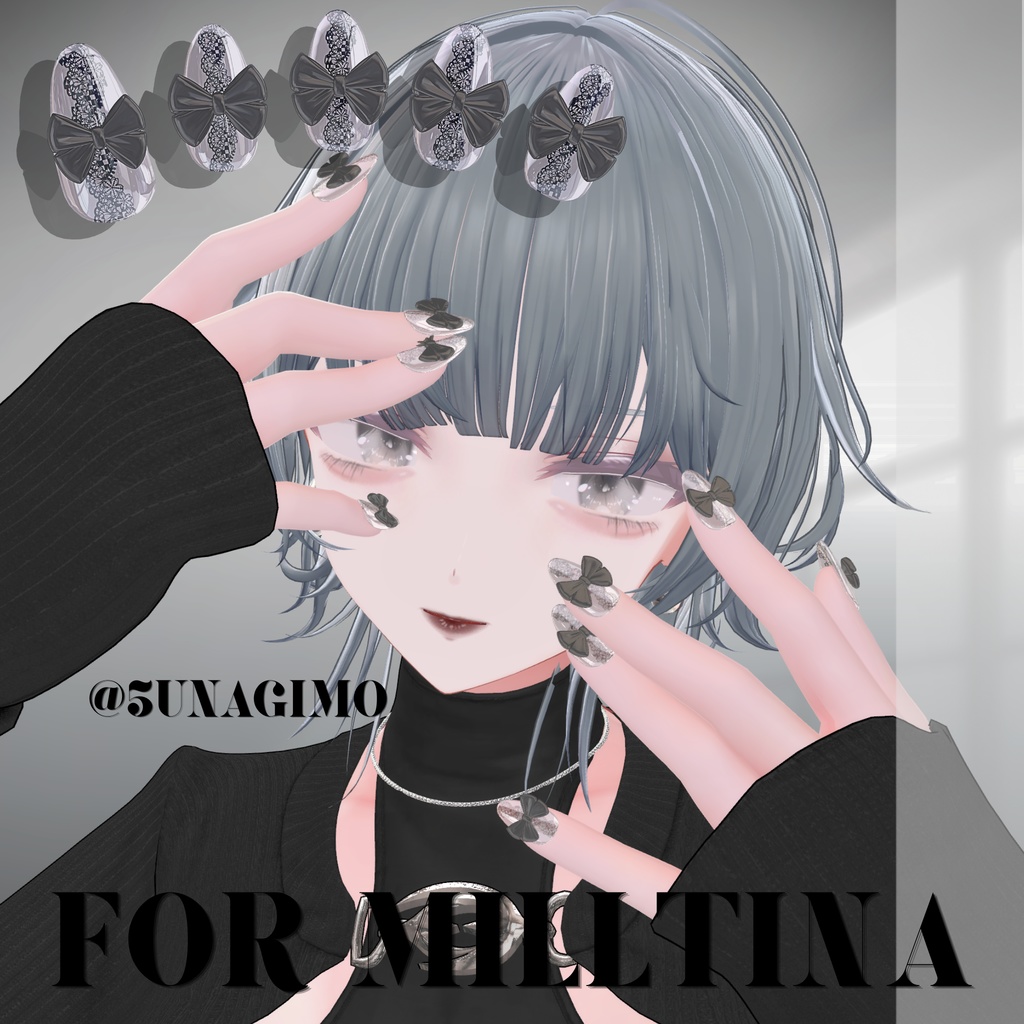 【4/20までSALE🎀】29アバター対応SheerLaceNail