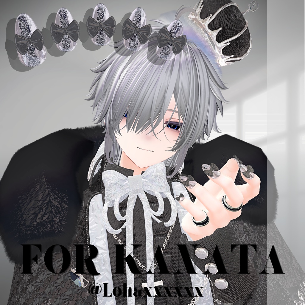 【4/20までSALE🎀】29アバター対応SheerLaceNail