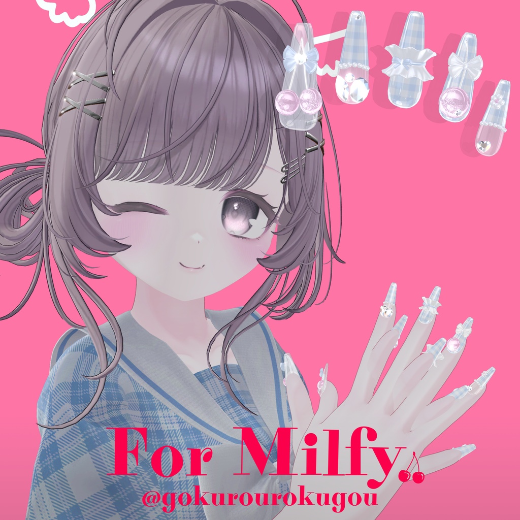 5/7までSALE🍒30アバター対応 Cherrynail2