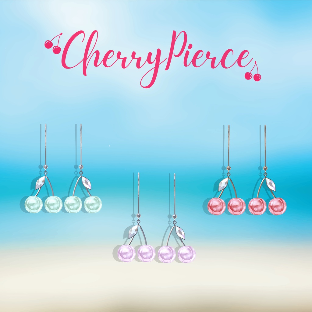 【5/7までSALE&ピアス無料】30アバター対応🍒Cherrynail2、CherryPierce