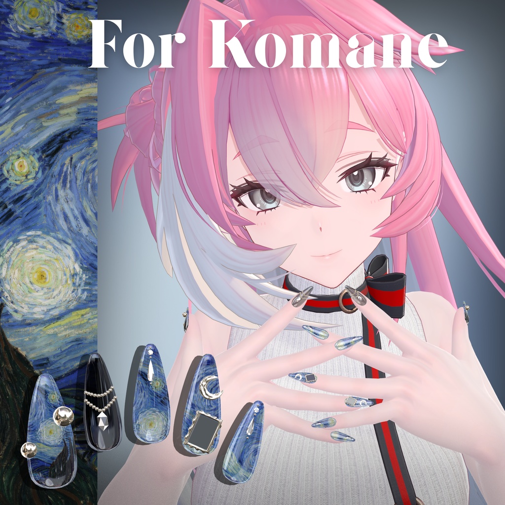36アバター対応🌙絵画ネイル
