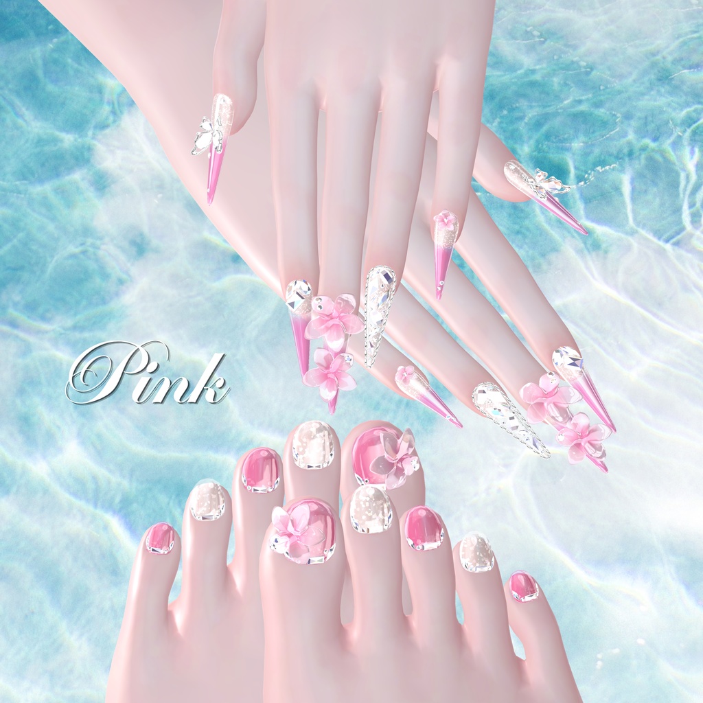 7/20までSALE💎10アバター対応PlumeriaNail