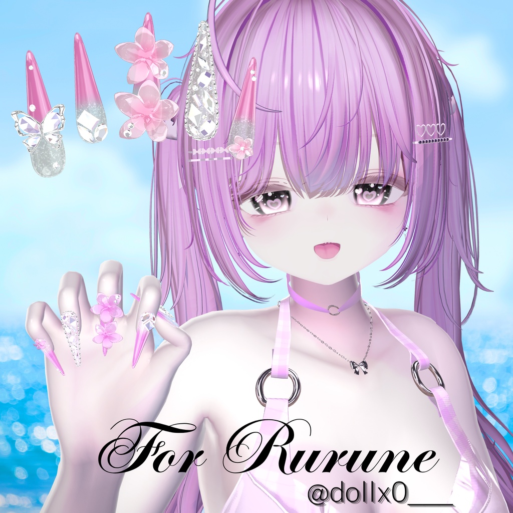 24アバター対応💎PlumeriaNail