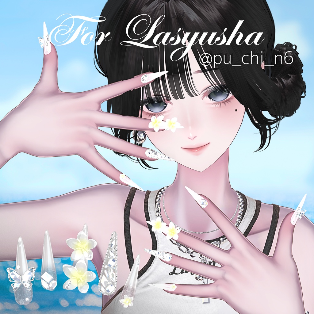 24アバター対応💎PlumeriaNail
