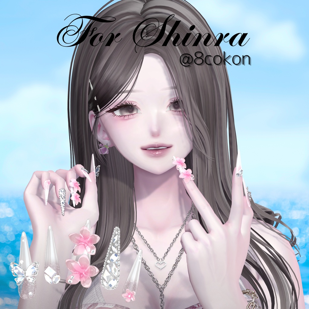 24アバター対応💎PlumeriaNail