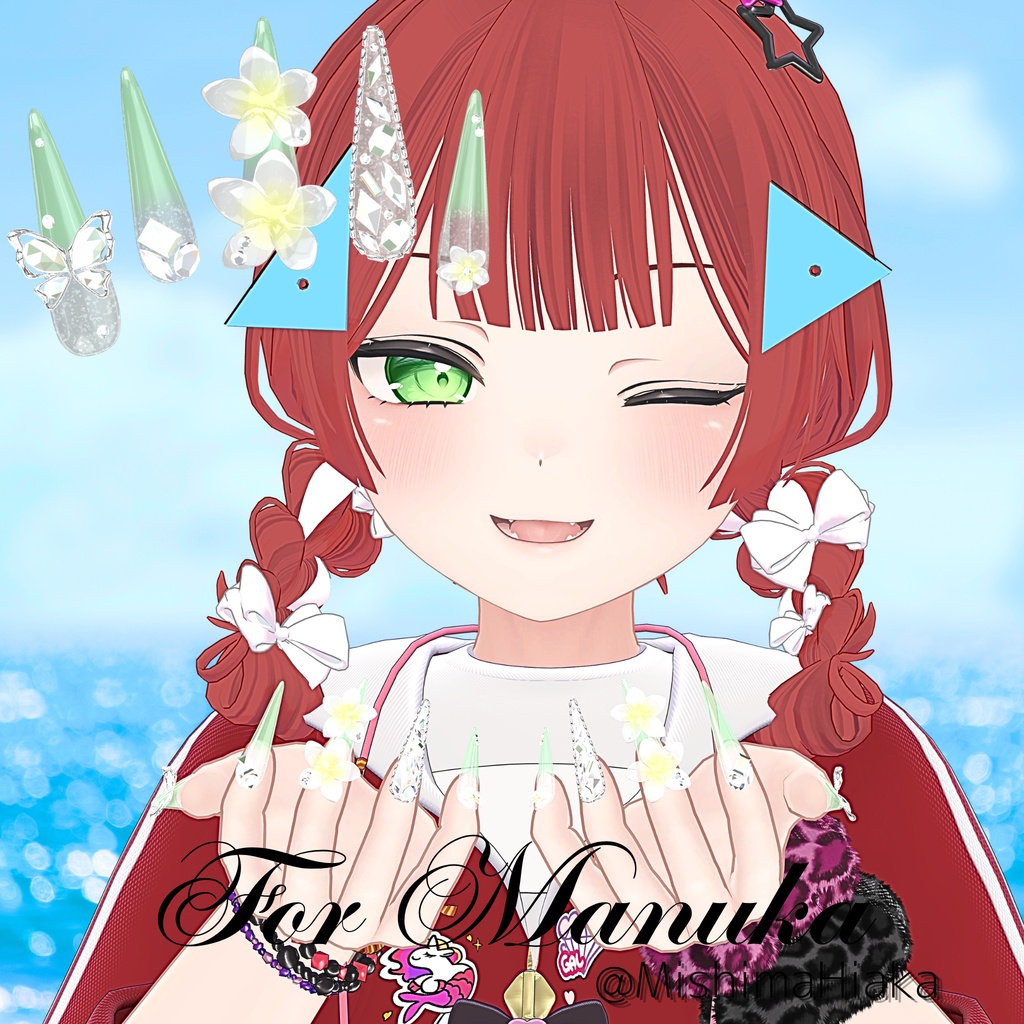 24アバター対応💎PlumeriaNail