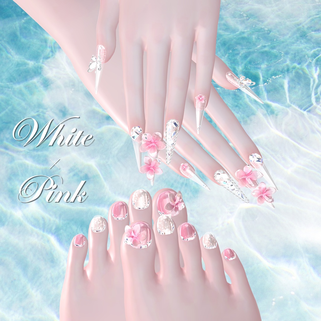 7/20までSALE💎10アバター対応PlumeriaNail