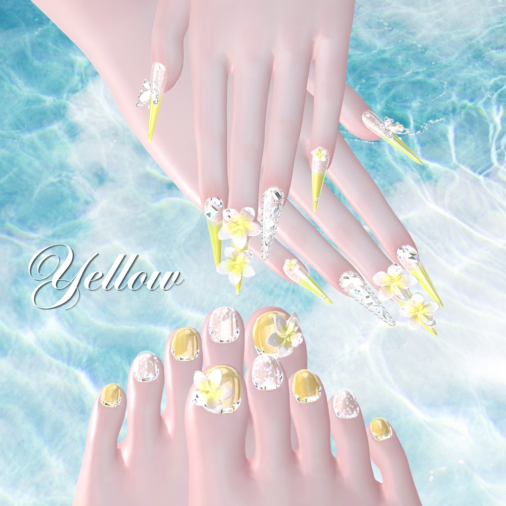 7/20までSALE💎10アバター対応PlumeriaNail