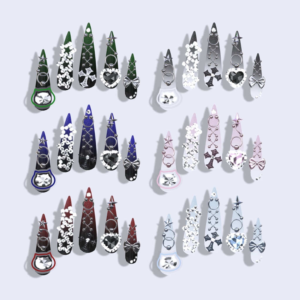 【10/9までSALE】38アバター対応💙NEKONAIL【MA対応ネイルチップ】