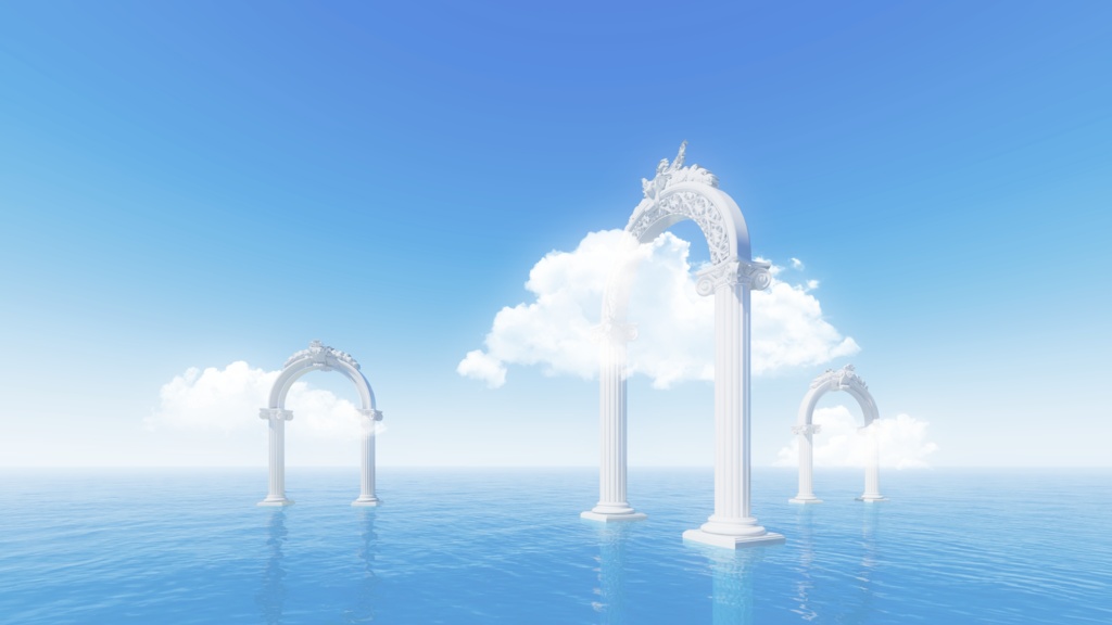 【Vtuber/動く配信背景】海の門