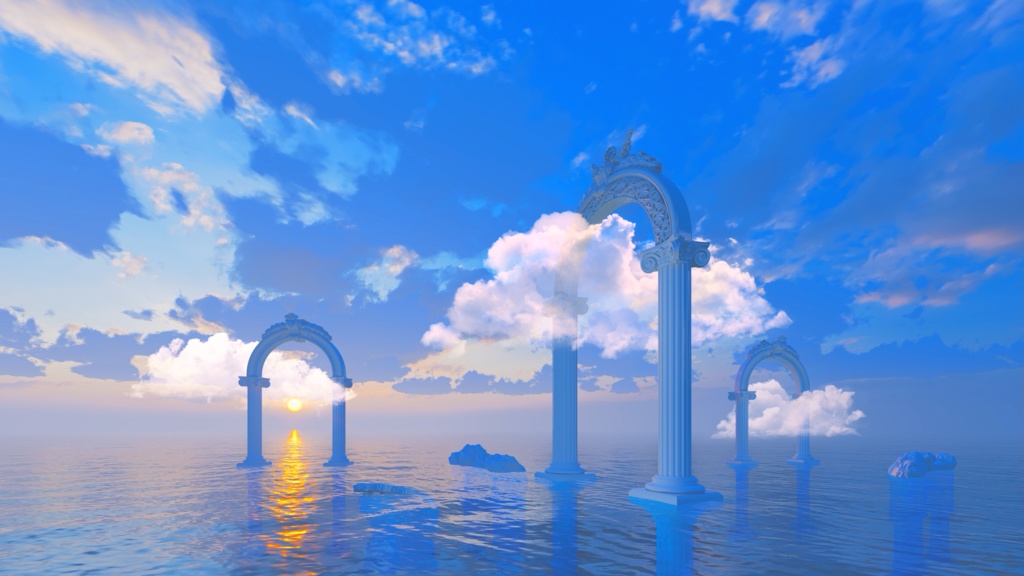 【Vtuber/動く配信背景】海の門