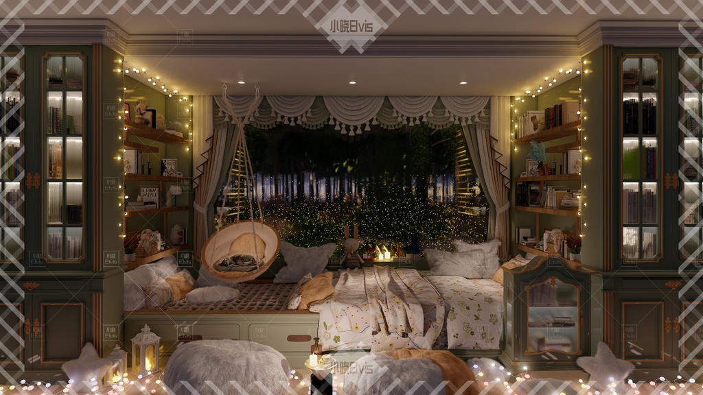 【Vtuber/動く配信背景】秘密の窓辺の巣