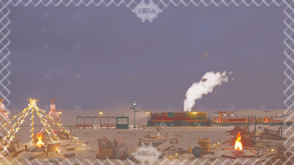 【Vtuber/動く配信背景】海岸日記