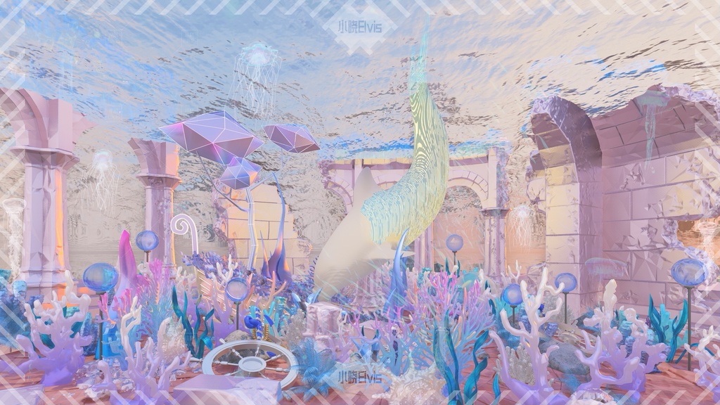 【Vtuber/動く配信背景】海の奇縁 かいよう遺跡 PV Game VTB