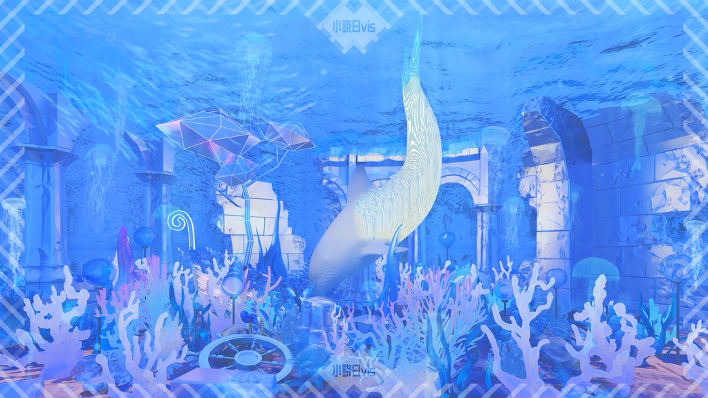 【Vtuber/動く配信背景】海の奇縁 かいよう遺跡 PV Game VTB