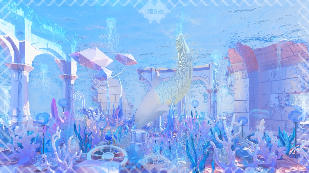 【Vtuber/動く配信背景】海の奇縁 かいよう遺跡 PV Game VTB