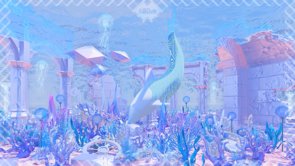 【Vtuber/動く配信背景】海の奇縁 かいよう遺跡 PV Game VTB