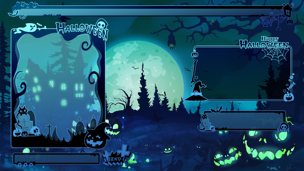 【Vtuber/動く配信背景】Halloween マーシュ マナー PV Game VTB