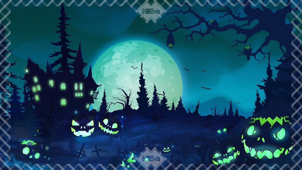 【Vtuber/動く配信背景】Halloween マーシュ マナー PV Game VTB