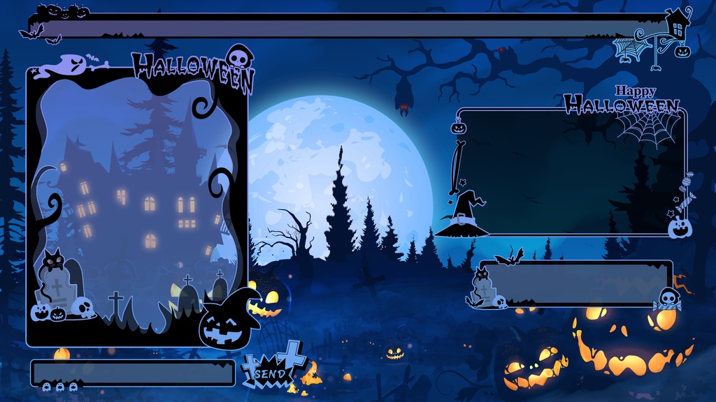 【Vtuber/動く配信背景】Halloween マーシュ マナー PV Game VTB