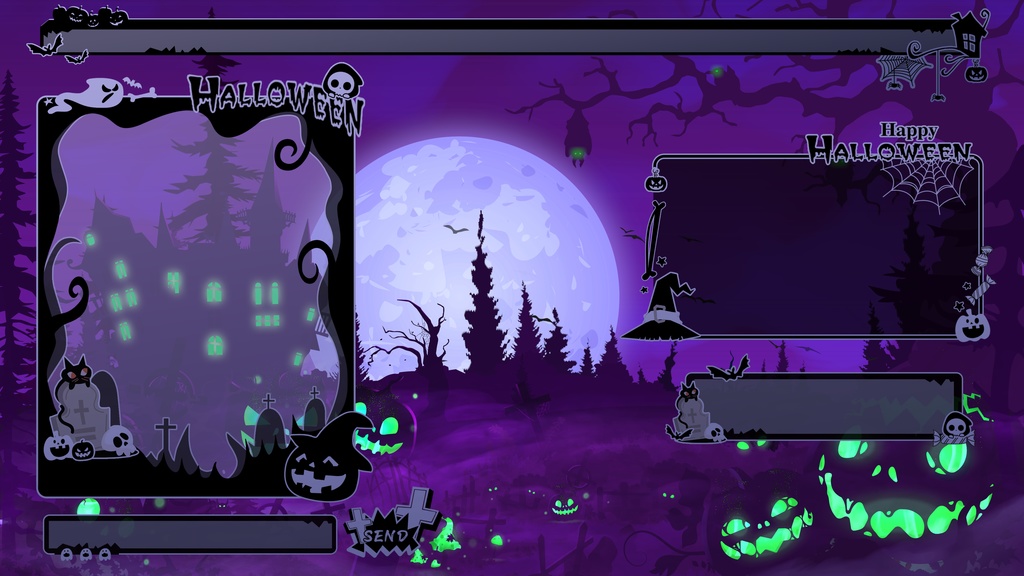 【Vtuber/動く配信背景】Halloween マーシュ マナー PV Game VTB