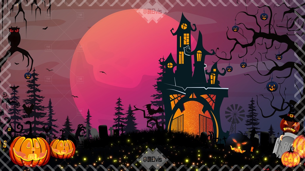 【Vtuber/動く配信背景】Halloween ハロウィン城 PV Game VTB