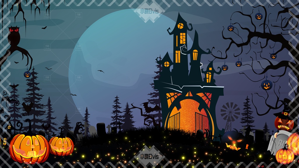 【Vtuber/動く配信背景】Halloween ハロウィン城 PV Game VTB