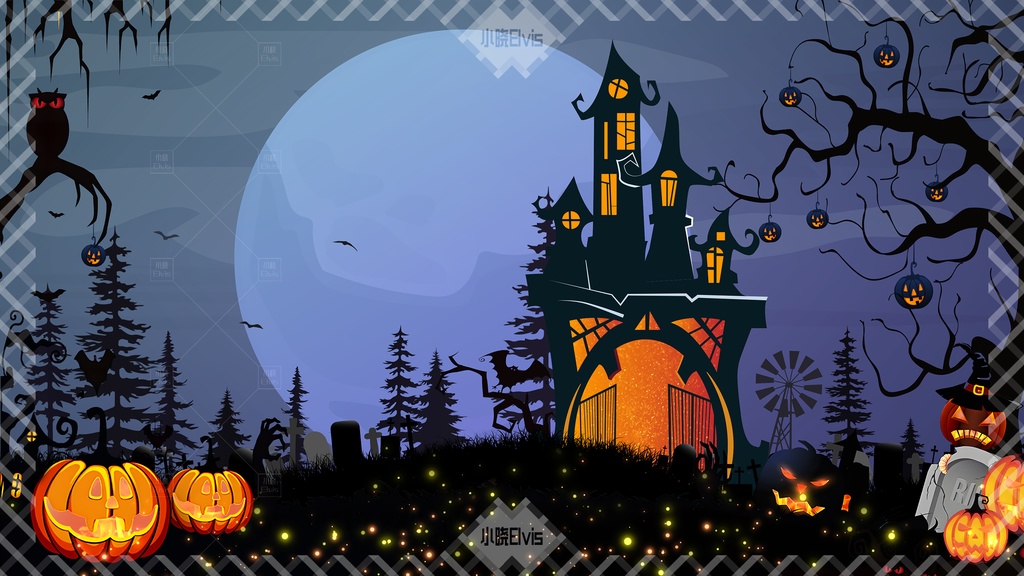 【Vtuber/動く配信背景】Halloween ハロウィン城 PV Game VTB