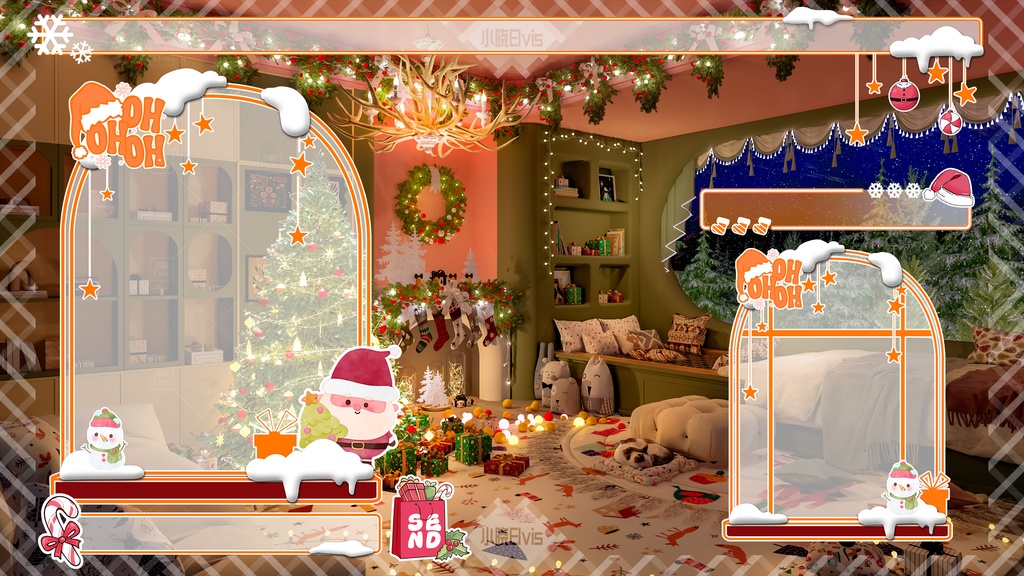 【Vtuber/動く配信背景】Christmas クリスマス鑑賞ホール PV Game VTB