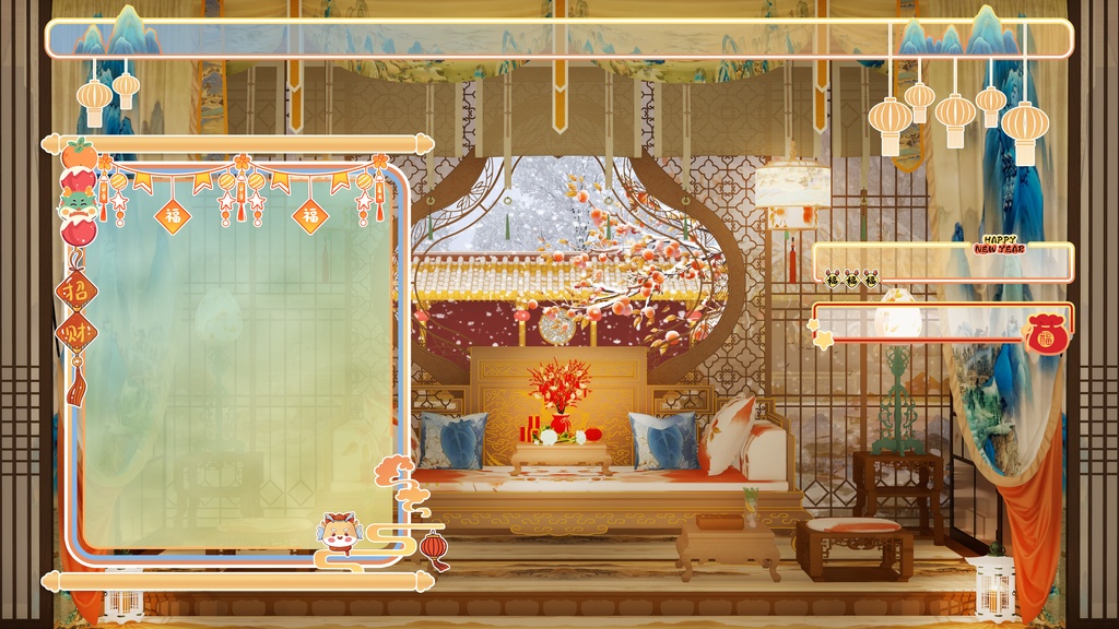 【Vtuber/動く配信背景】新春の休日 春祭り 新年 PV Game VTB