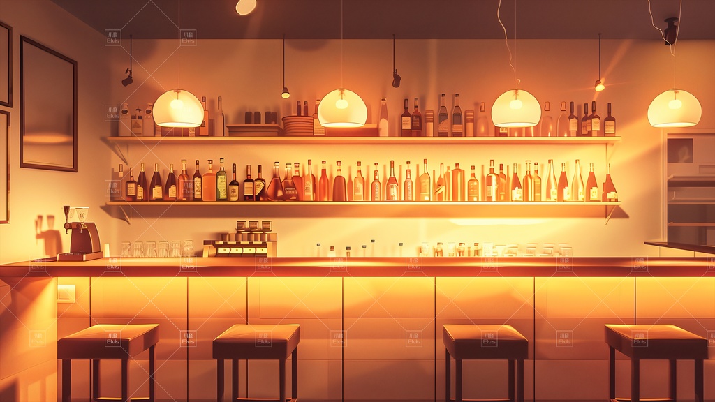 【Vtuber/動く配信背景】酒場のバー 01-03