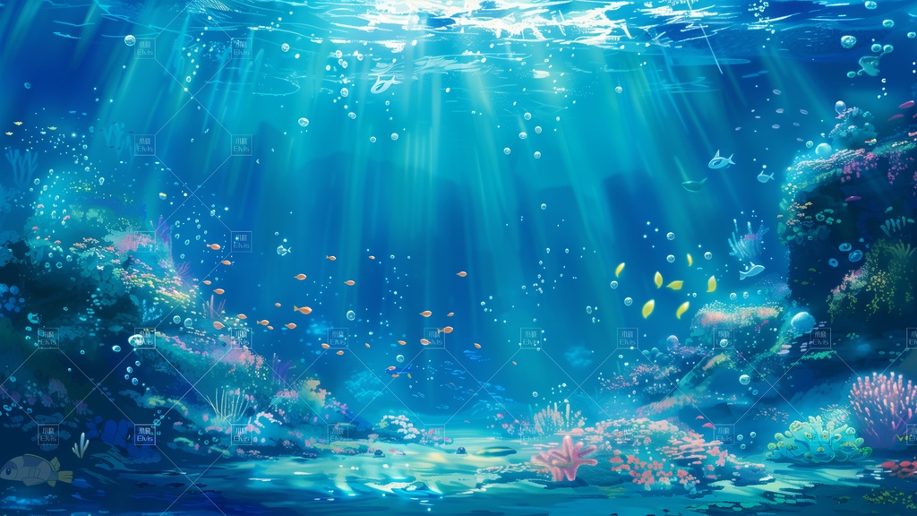 【Vtuber/動く配信背景】海洋秘境 01-04