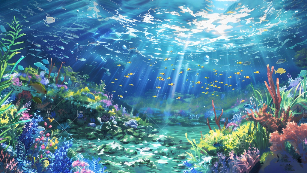 【Vtuber/動く配信背景】海洋秘境 01-04