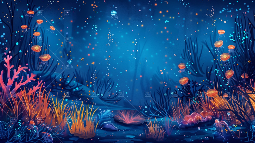 【Vtuber/動く配信背景】きらびやかな海 01-05