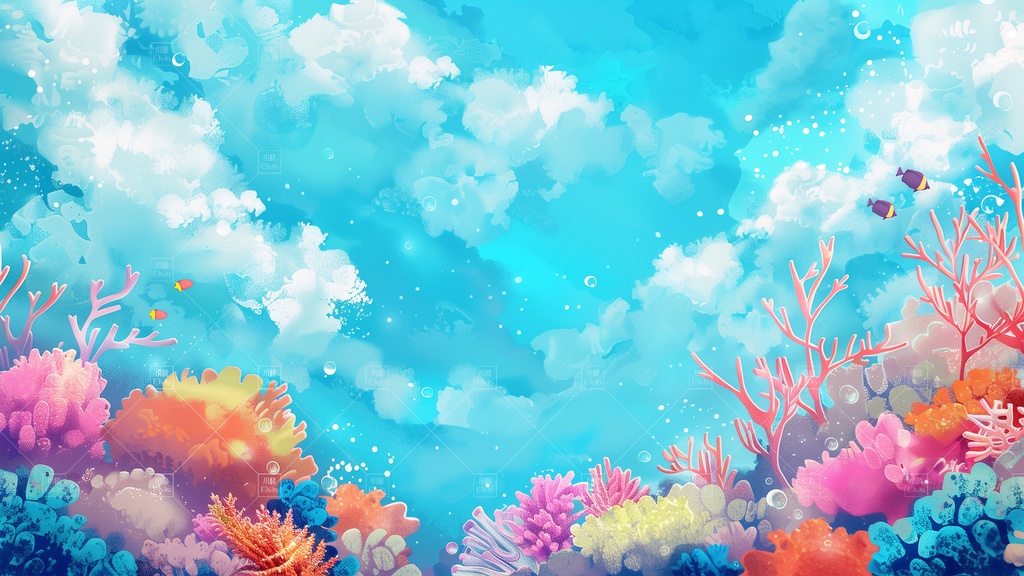 【Vtuber/動く配信背景】イラスト風マリン 01-06