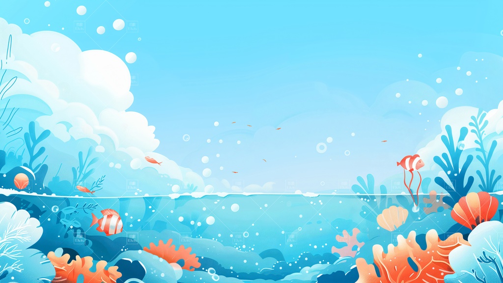 【Vtuber/動く配信背景】イラスト風マリン 01-06