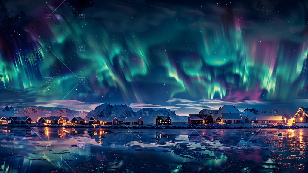 【Vtuber/動く配信背景】北極の風景 北极风光 01-08