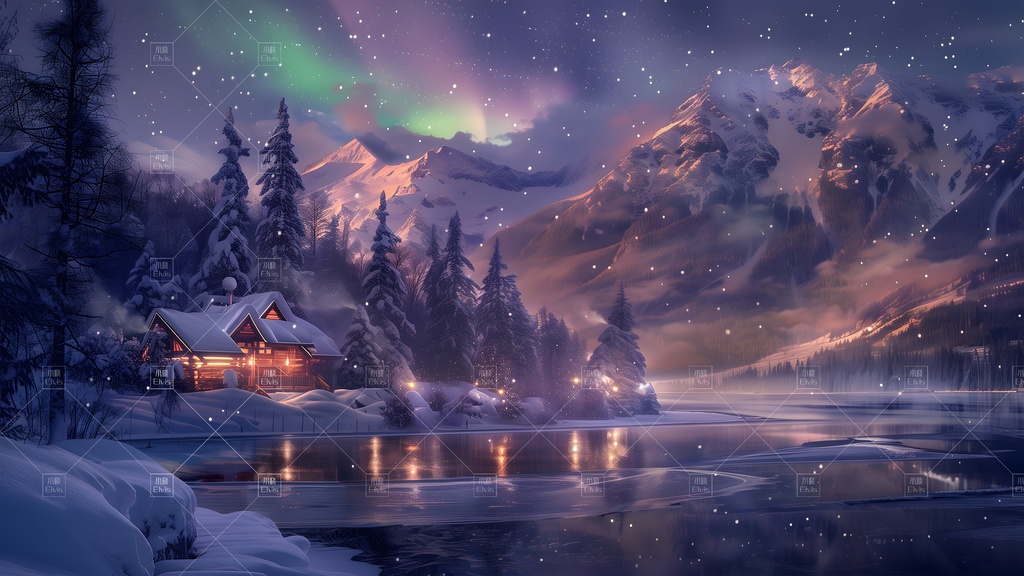 【Vtuber/動く配信背景】北国雪乡 雪郷 01-09