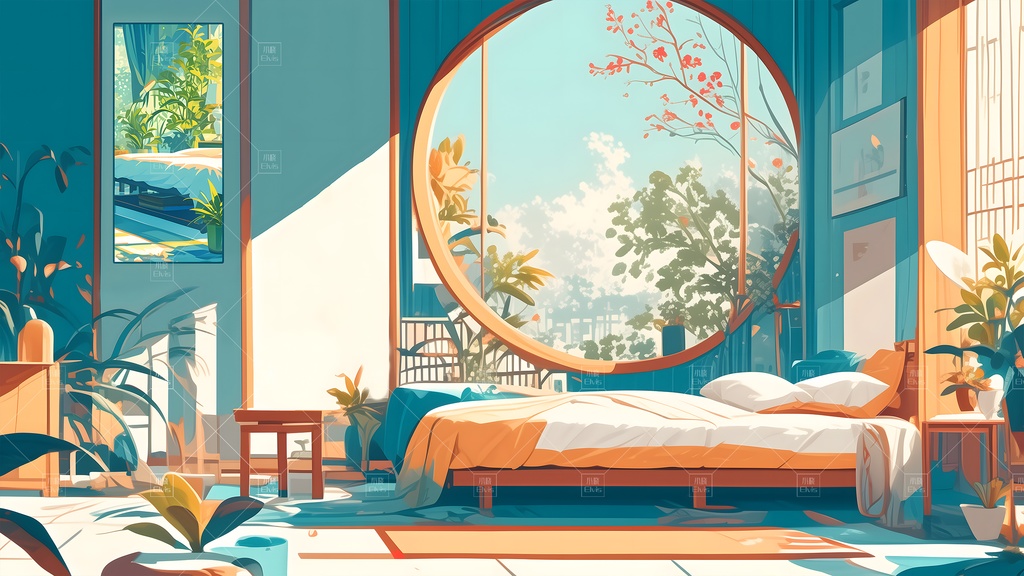 【Vtuber/動く配信背景】古風な寝室 古风卧室 01-16