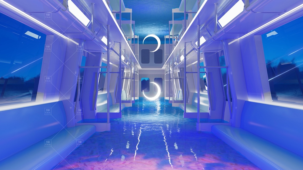 【Vtuber/動く配信背景】夢核列車 かいよう 花海 PV Game VTB