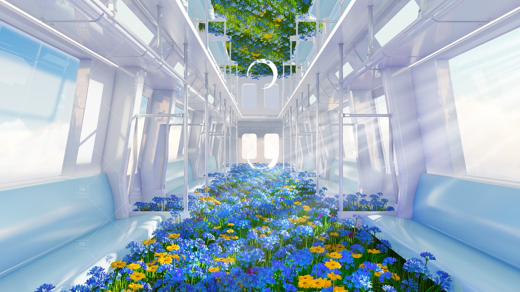 【Vtuber/動く配信背景】夢核列車 かいよう 花海 PV Game VTB