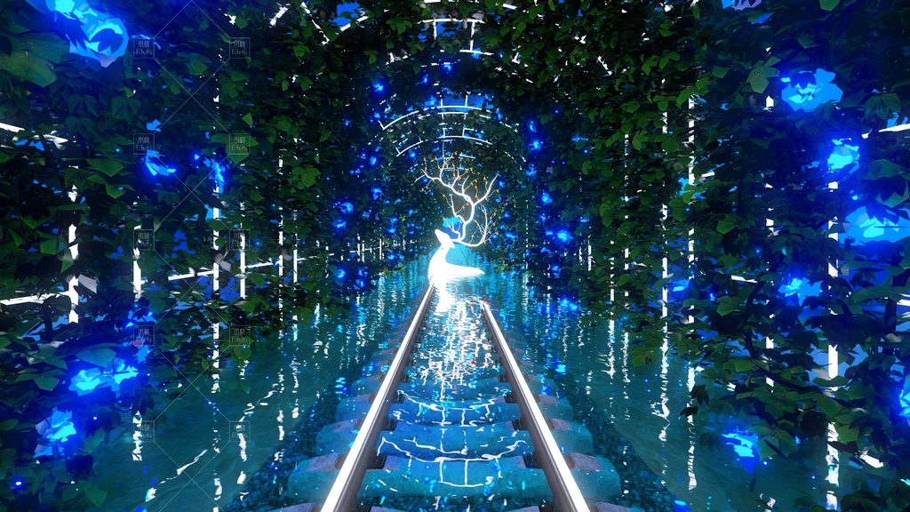 【Vtuber/動く配信背景】夢核列車 れっしゃきどう PV Game VTB