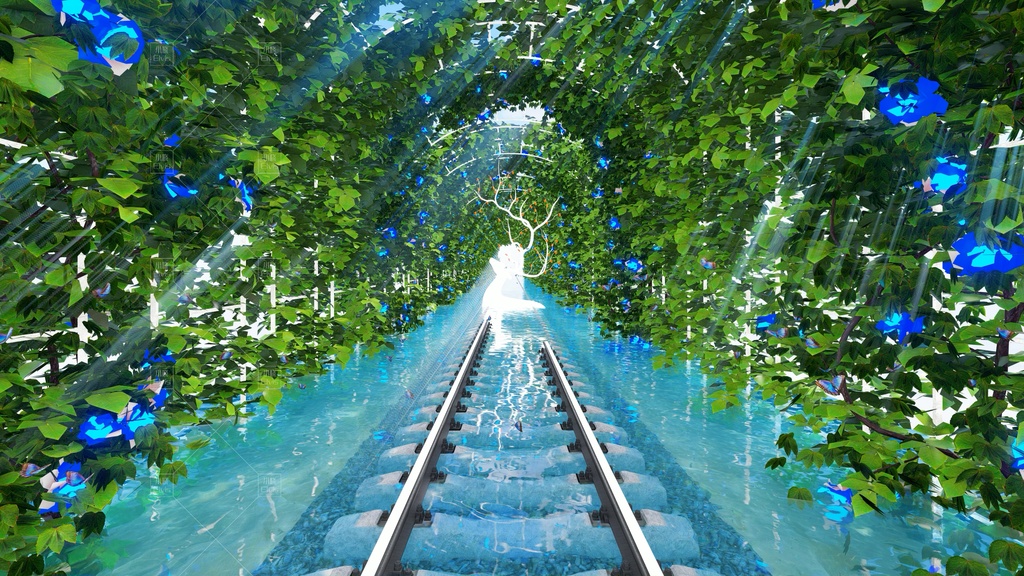 【Vtuber/動く配信背景】夢核列車 れっしゃきどう PV Game VTB