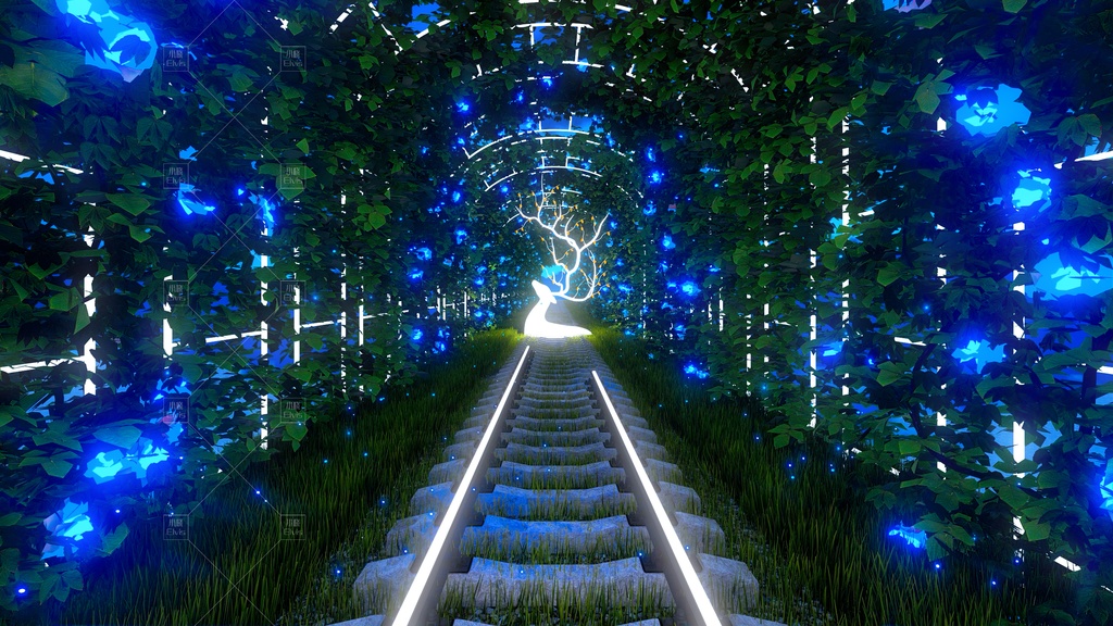 【Vtuber/動く配信背景】夢核列車 れっしゃきどう PV Game VTB