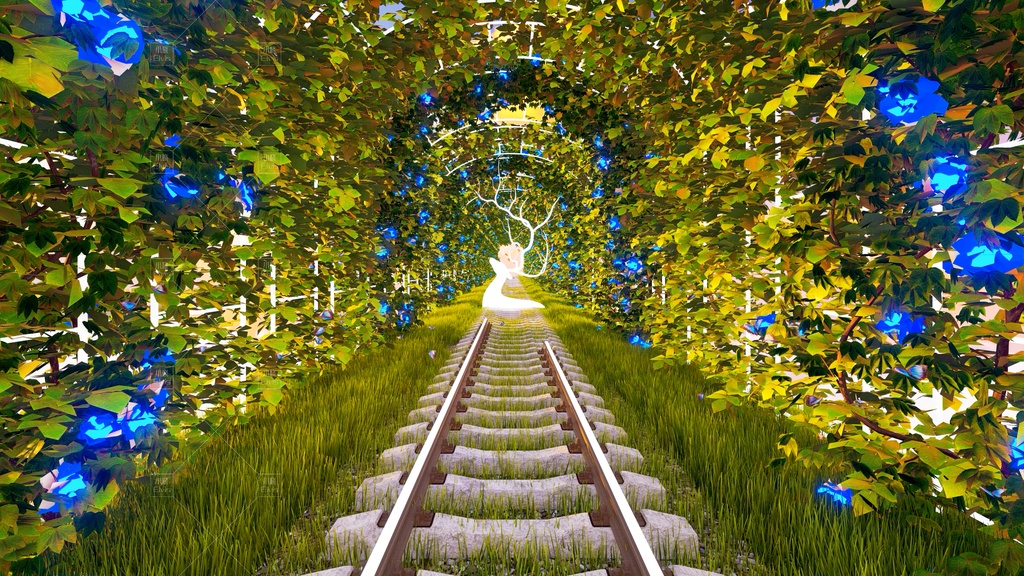 【Vtuber/動く配信背景】夢核列車 れっしゃきどう PV Game VTB