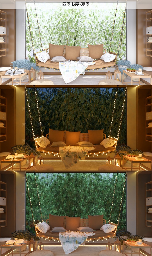 【Vtuber/動く配信背景】四季の学習 勉強 PV Game VTB