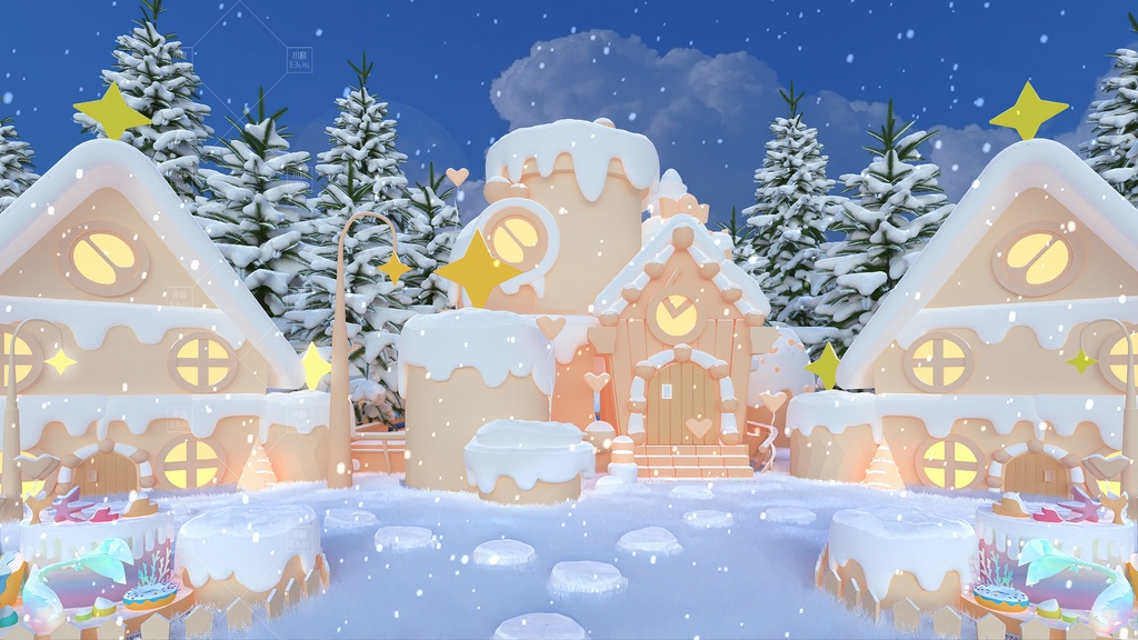 【Vtuber/動く配信背景】ケーキ 小さな庭 PV Game VTB